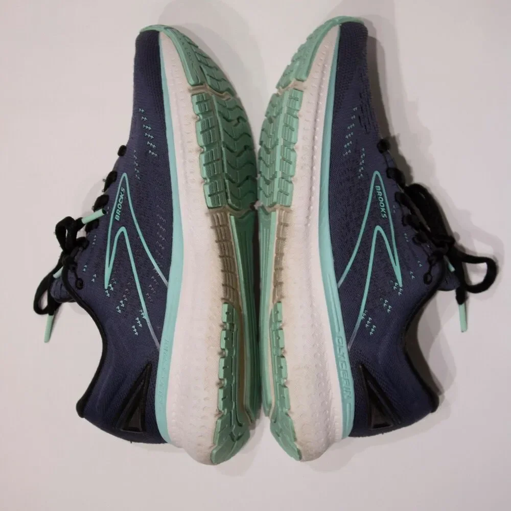 Brooks Glycerin 19 Dark Blue & Teal Women Size 6B - Light Wear